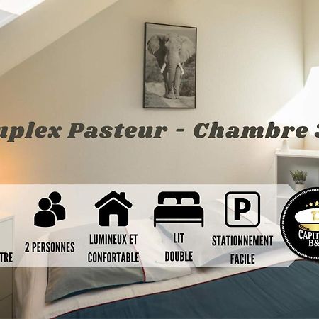 Duplex Pasteur - Chambre 3 - Chambre Privee Bed & Breakfast Troyes Exterior photo